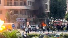 Explosions in Damascus Injure 18 Amid Macron's Visit